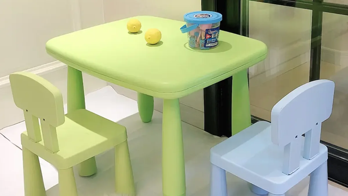 Sturdy, ergonomic kids plastic chair — an upgrade from IKEA-style chairs