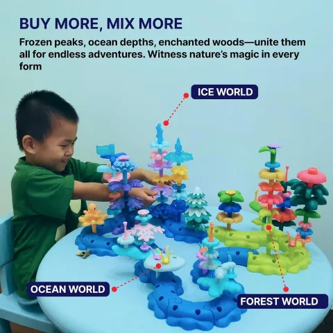 SUPUZZ ocean, ice and forest sets combined; additional sets sold separately