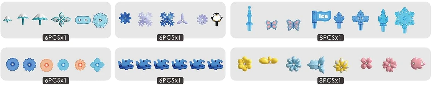 Component contents for the 40-piece Icy World L1 set