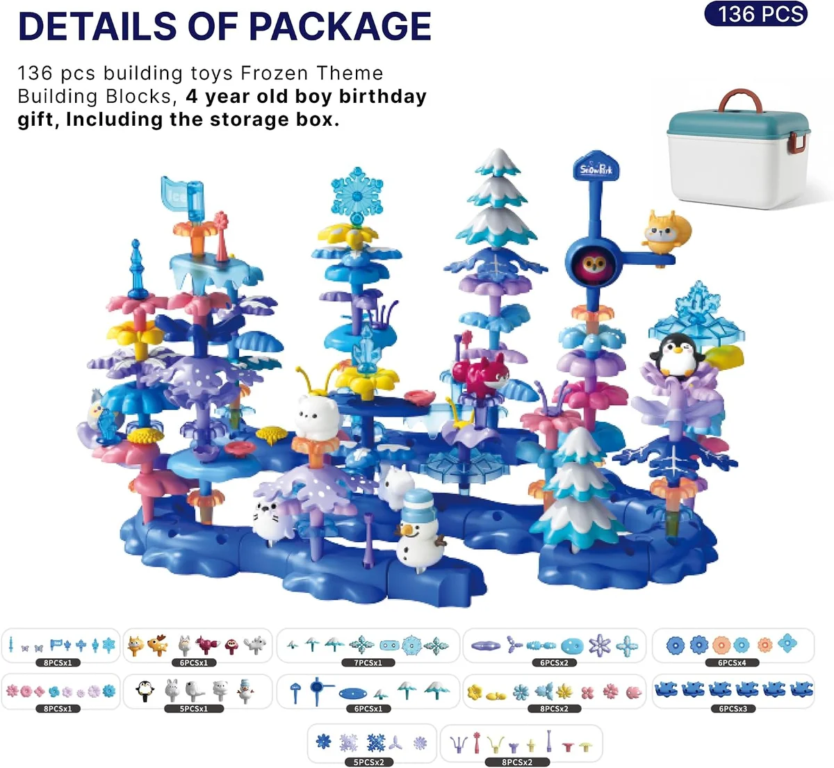 Icy World L3 package contents and storage box
