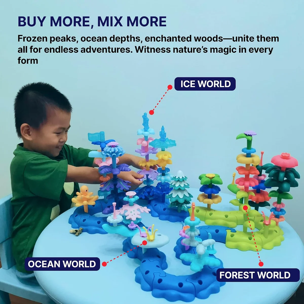 SUPUZZ ocean, ice and forest collections combined; extra sets sold separately