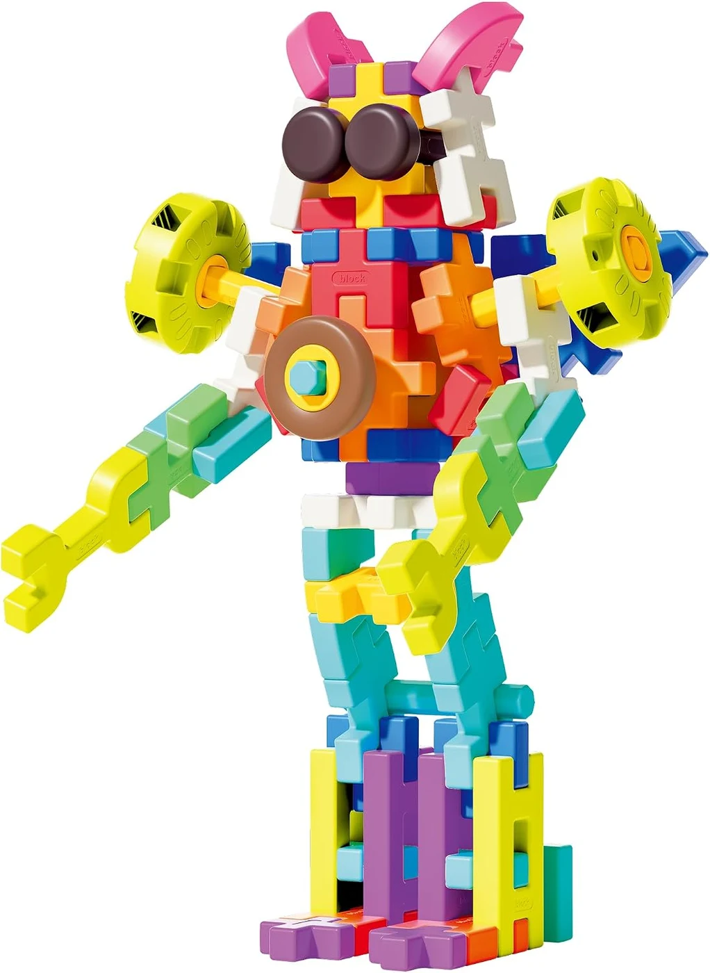 Example robot built from the SUPUZZ waffle collection; shared series photo